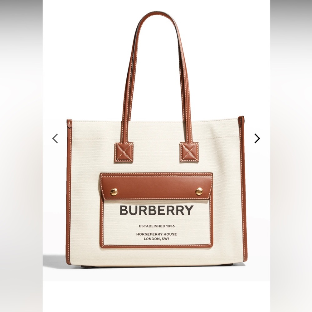 Burberry Freya small leather tote